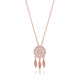 Twinrays Feather of faith Rose Gold Necklace