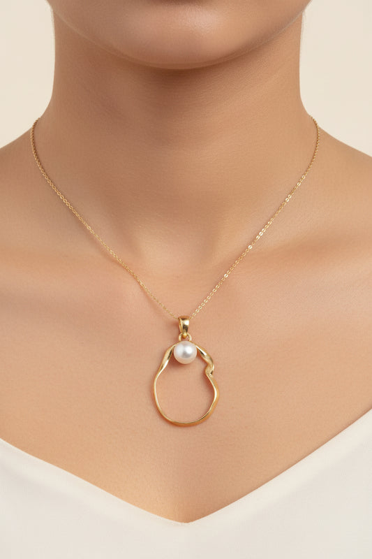 Twinrays Soft Wave Pearl Necklace