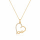 Infinity Love Heart Pendent Necklace