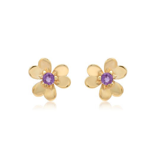 Floral Amethyst Jewelry Set