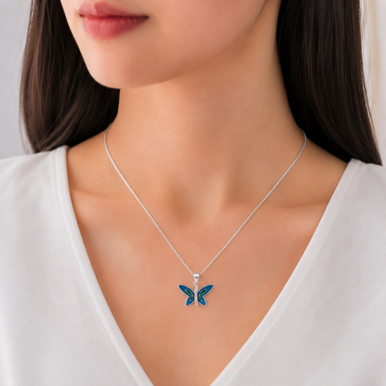 TwinRays Sapphire Wings Pendent