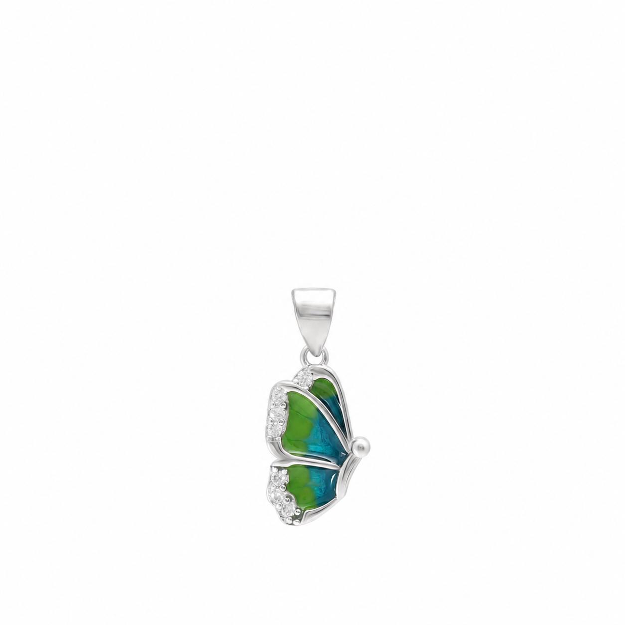 Twinrays Butterfly Silver Pendent