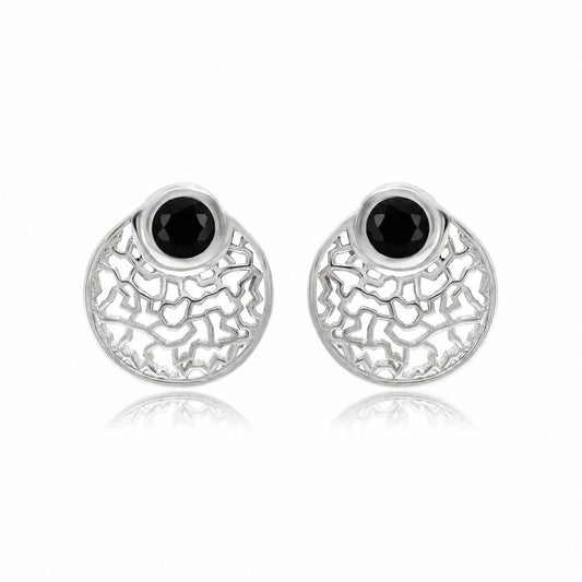 Black Onyx Stud Earring