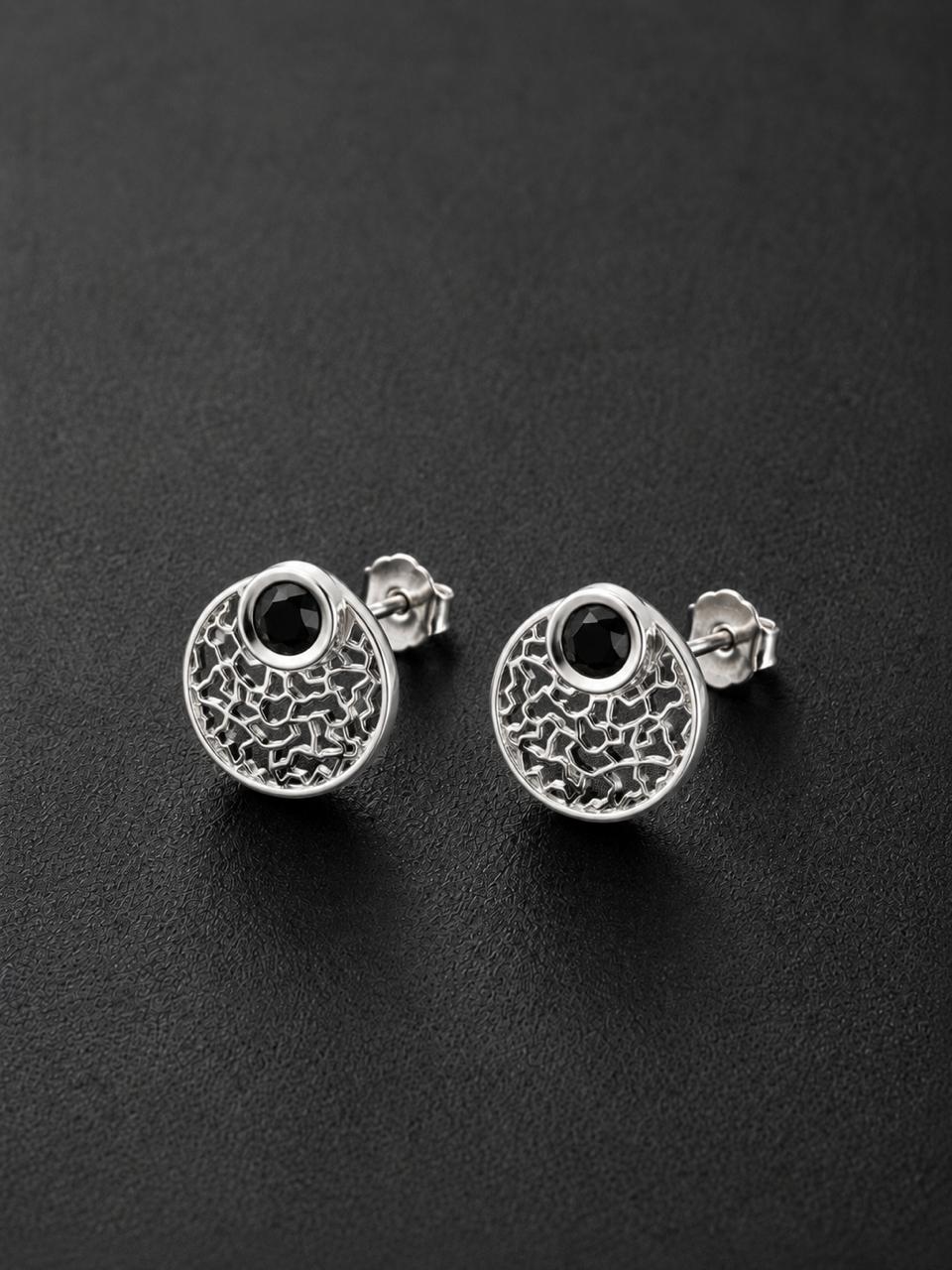 Black Onyx Stud Earring