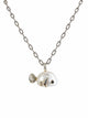 925 Sterling Silver Fish Pendant Necklace with Two-Tone Details